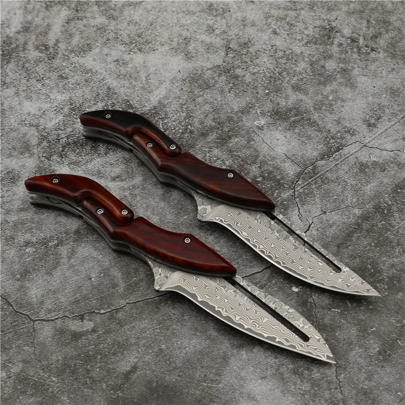 VG10 Damascus Folding Knife