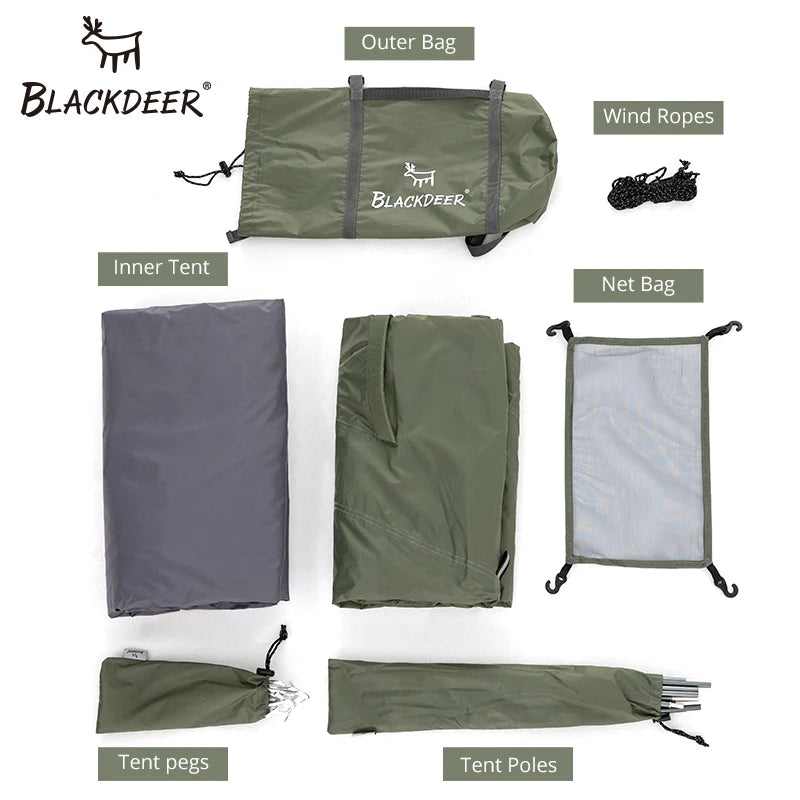 Blackdeer Archeos 2-3 People Backpacking Tent