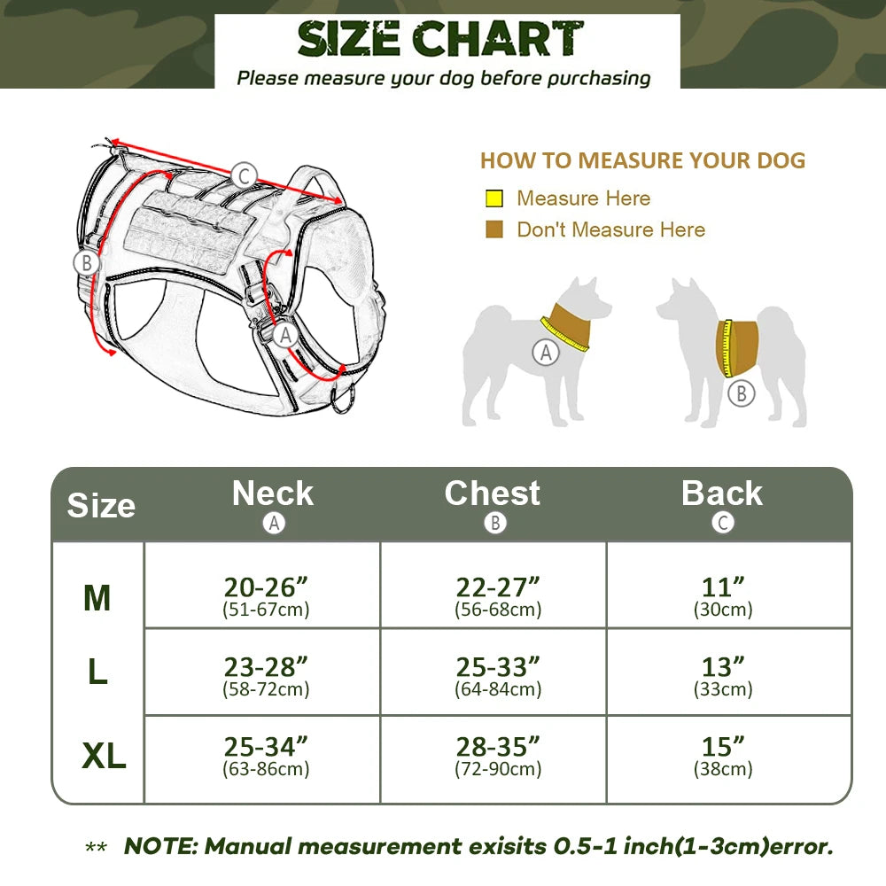 Military Tactical Dog Harness