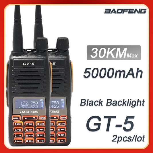 BAOFENG GT-5 High Power Dual Band Two Way Radios 2Pc/set