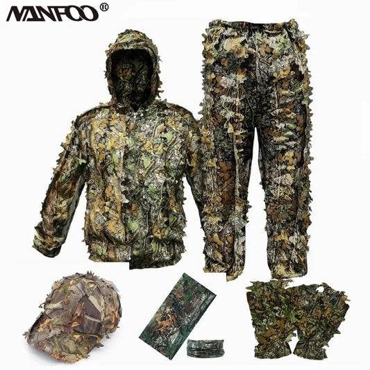 Camouflage Ghillie Suit Breathable Set