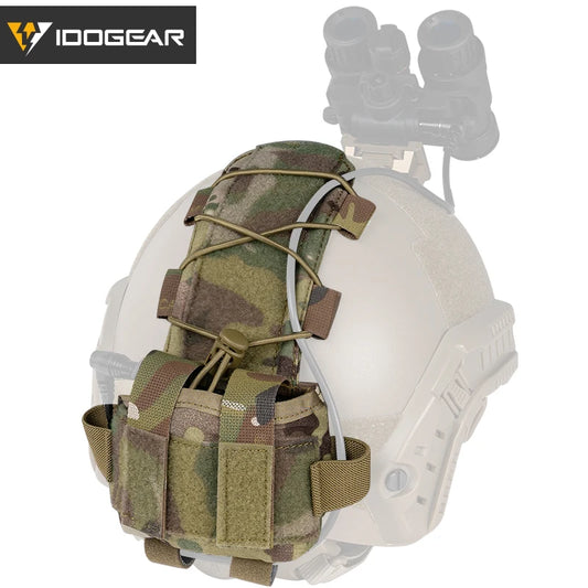 IDOGEAR Tactical Helmet Cover Battery Pouch