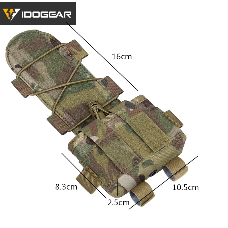 IDOGEAR Tactical Helmet Cover Battery Pouch