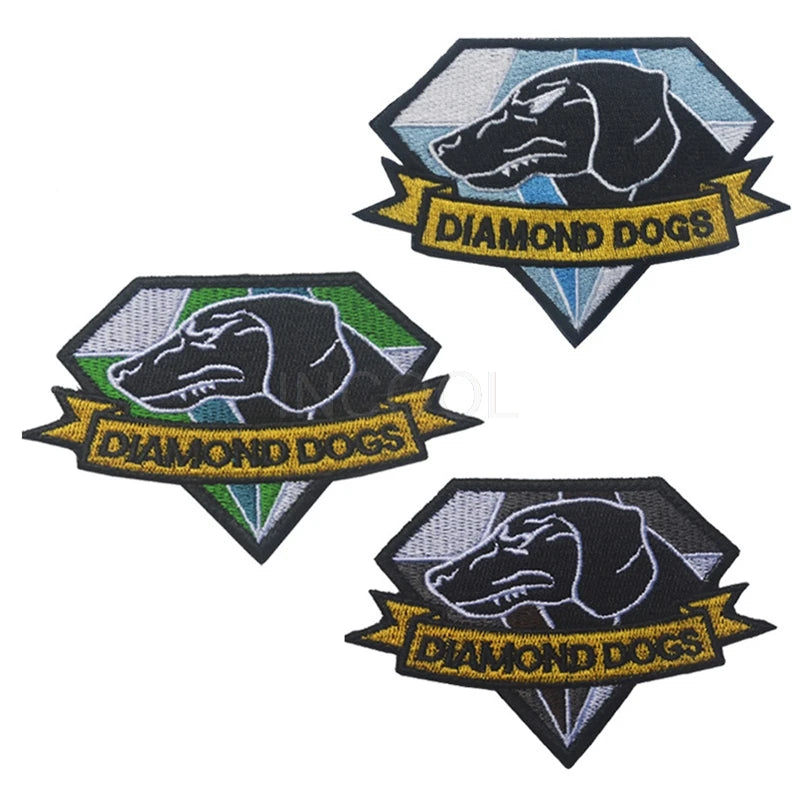 Embroidered Diamond Dogs Metal Gear Solid MGS Patch 10*7CM