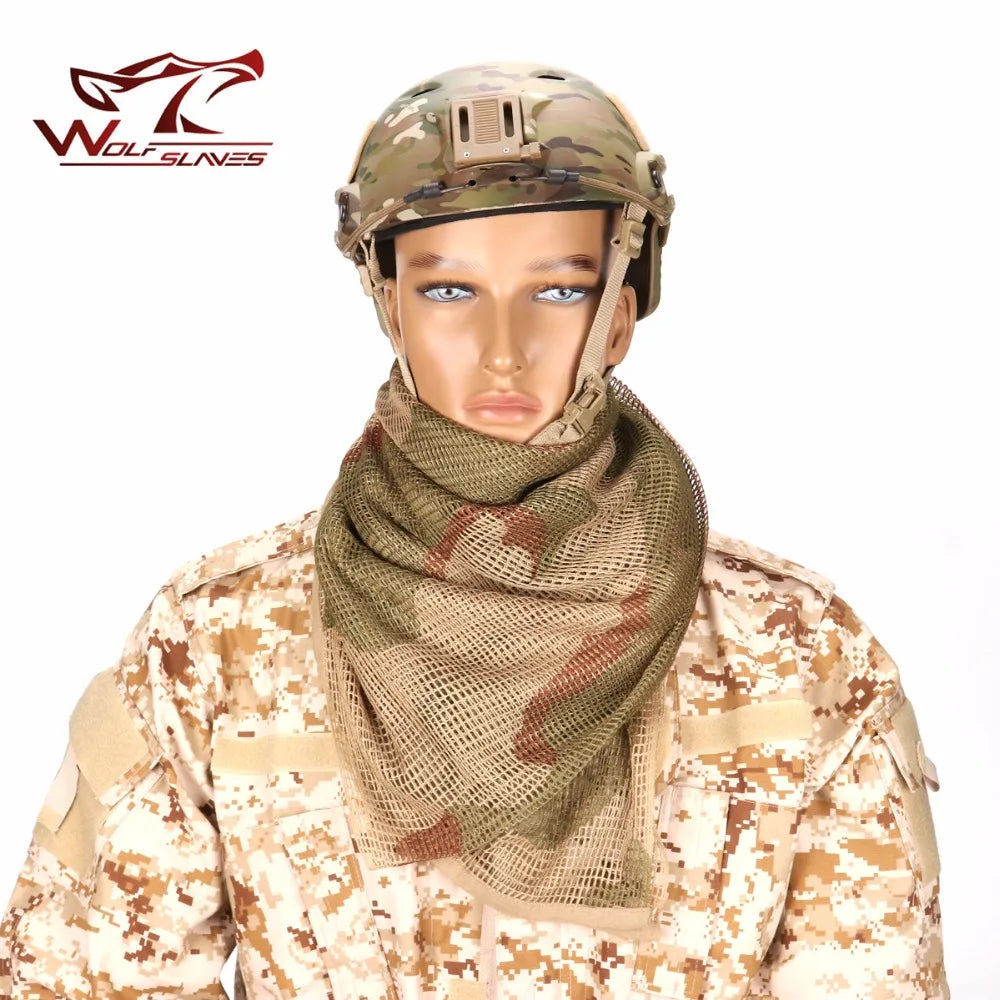 Tactical Mesh Camouflage Face Scarf