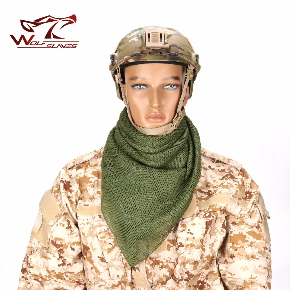 Tactical Mesh Camouflage Face Scarf