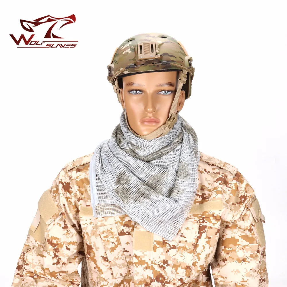 Tactical Mesh Camouflage Face Scarf