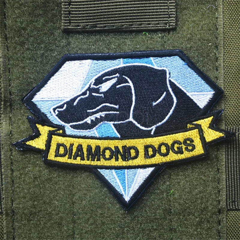 Embroidered Diamond Dogs Metal Gear Solid MGS Patch 10*7CM