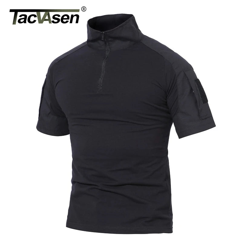 TACVASEN Short Sleeve Tactical Shirt with Sleeve pocket
