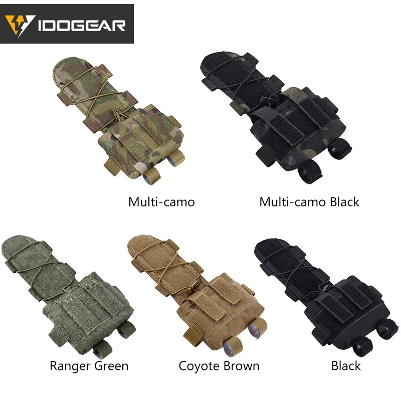 IDOGEAR Tactical Helmet Cover Battery Pouch