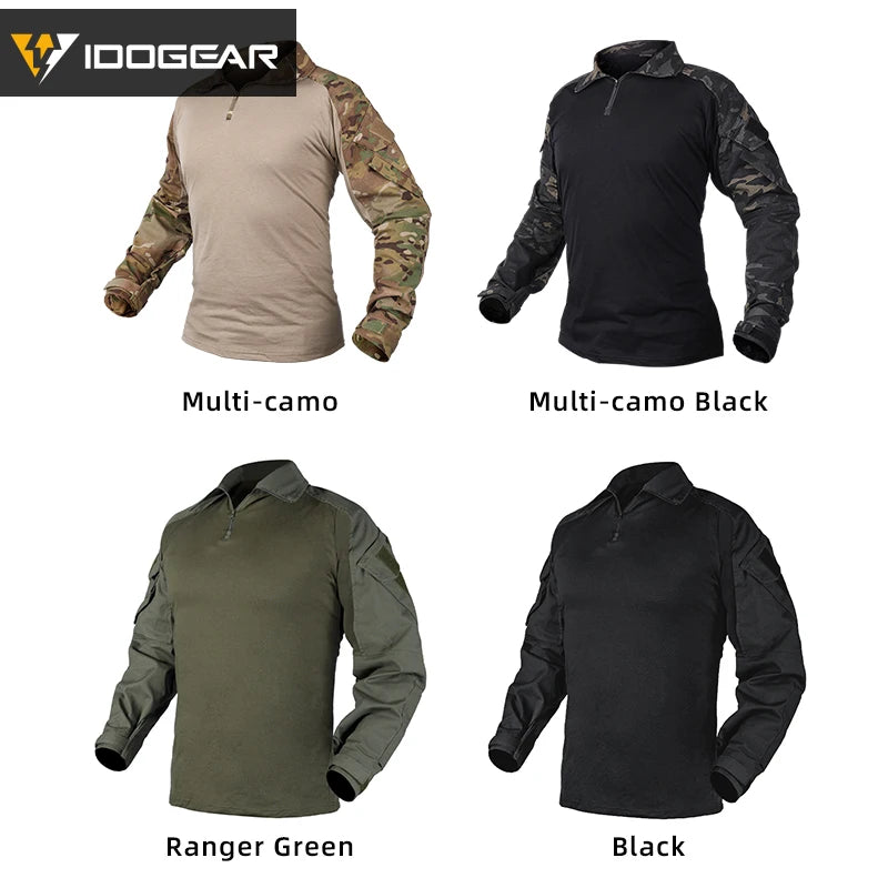 IDOGEAR  Mens G3 Tactical Long Sleeve Shirt