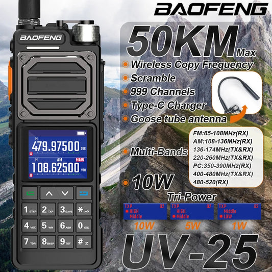 BAOFENG UV-25 10W Tactical Two way Radio