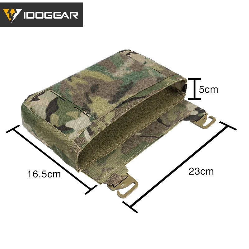 IDOGEAR Tactical Front Flap Pouch w/ Mag Pouch Kangaroo Pocket Full Set