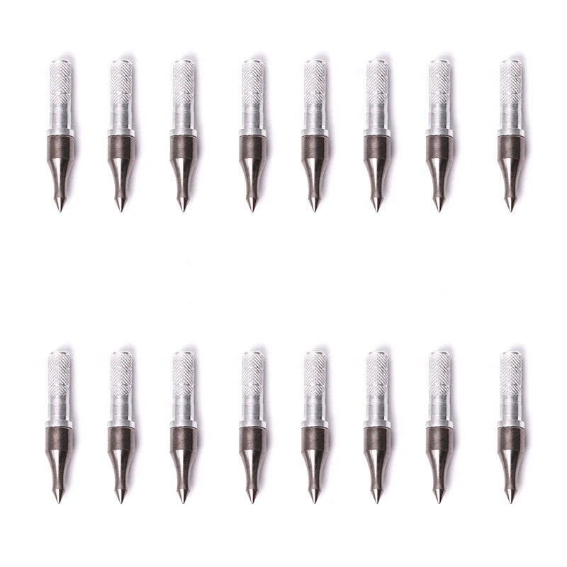 Archery Target Tip with Aluminum 100gn Insert Fit for ID 6.2mm Shaft 12pcs