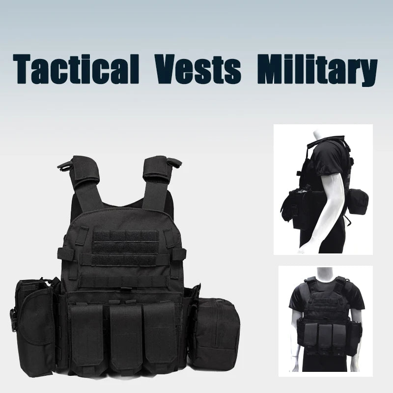 Military Plate Carrier Adjustable Tactical Body Armor