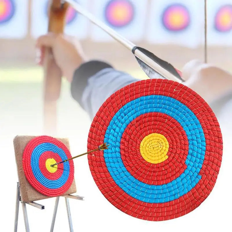 DREAMBURGH Handmade Straw Archery Target 11.8in-15.7in Diameter