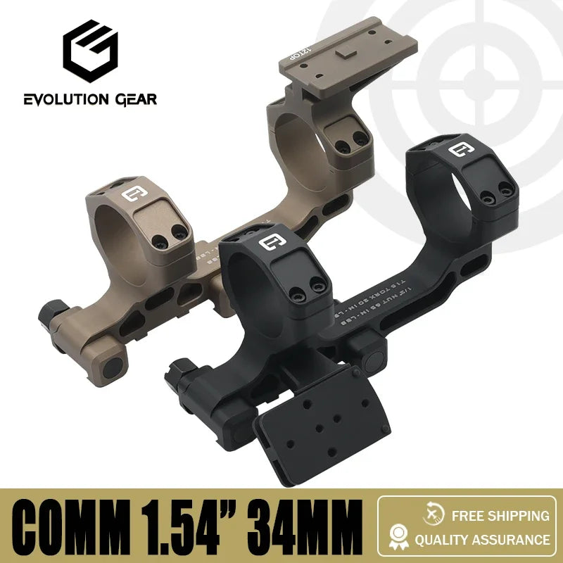 EVOLUTION GEAR 34mm 30mm Tactical C1 Modular Riflescope Mount 1.54 1.70 1.93inch with Offest