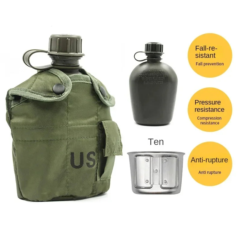 Canteen With Cup And Carry Pouch 1Liter