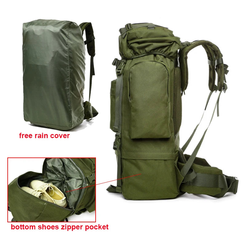 Tactical 65L Large Capasity Backpack