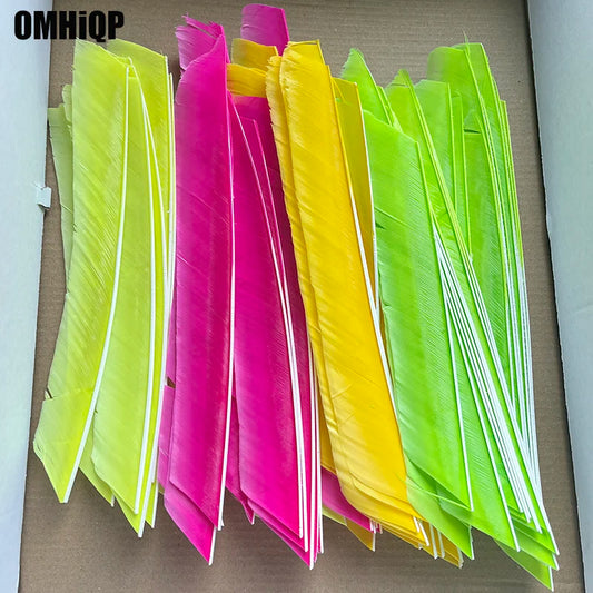 Full Length un-cut Turkey Feathers Archery Fletching 10in  100pcs Right Wing