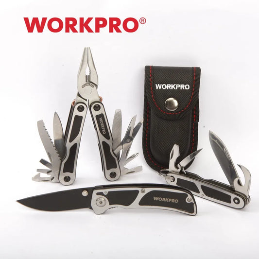 WORKPRO 3PC Tactical knife Multi Tool Set