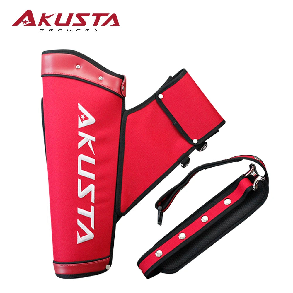 AKUSTA Archery Arrow Quiver Large Capacity Storage Bag Adjustable Shoulder Strap