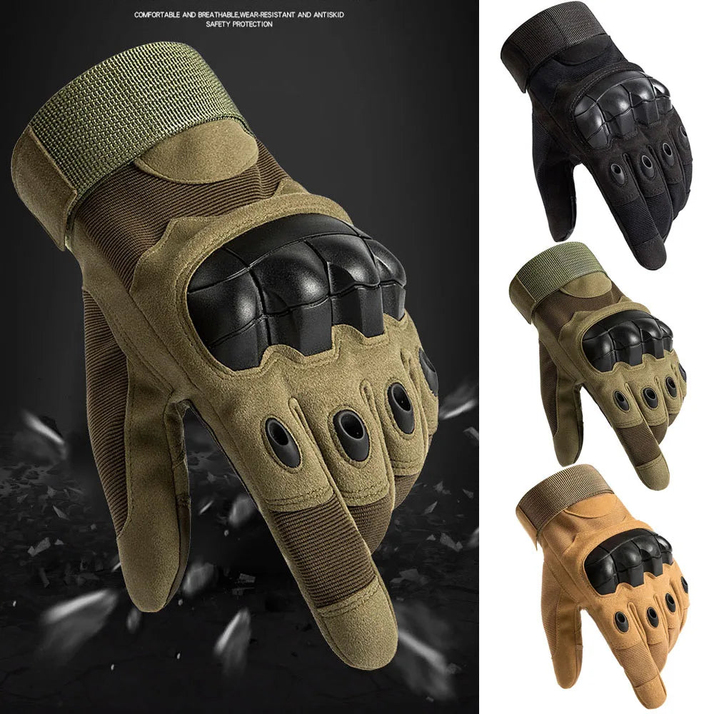 Outdoor Tactical Gloves Full Finger and Touch Screen Finger Tips