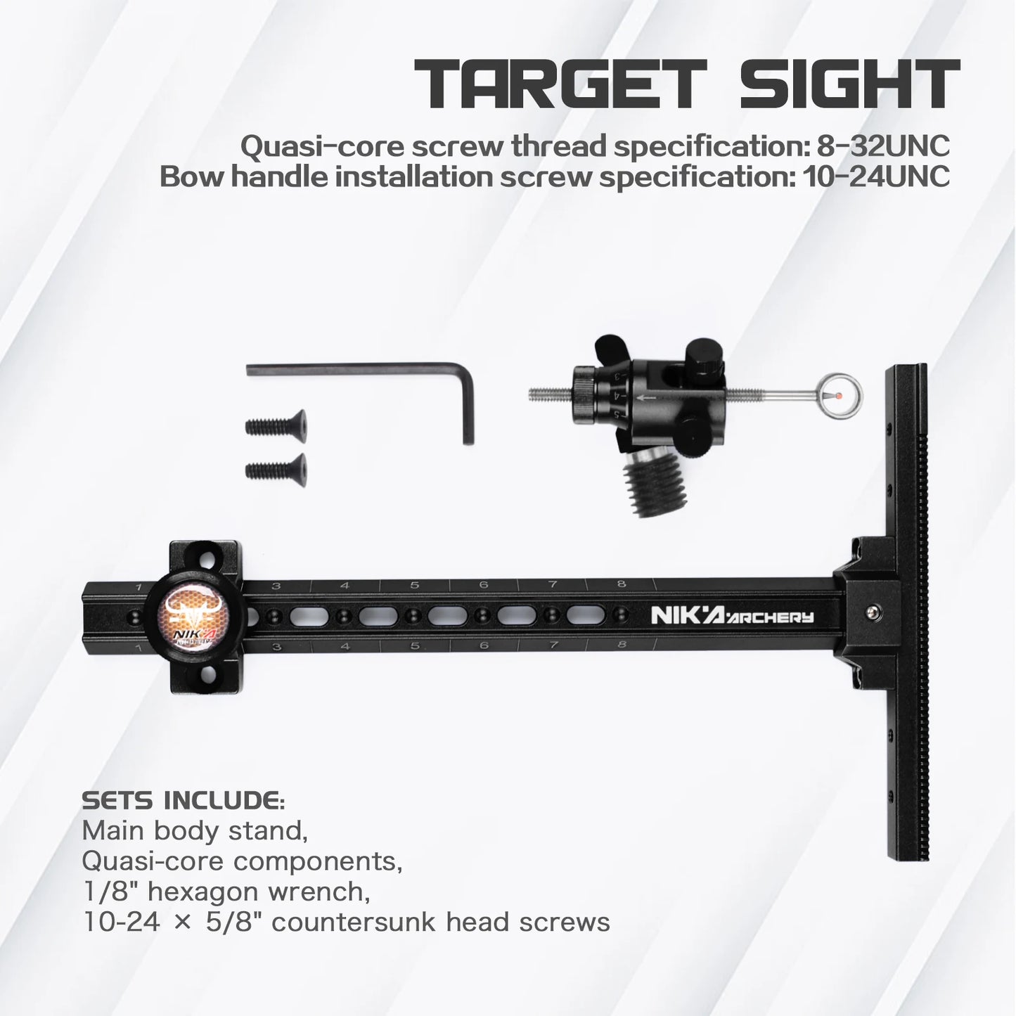 NIK'A ARCHERY Recurve Sight  9inch Target Sight