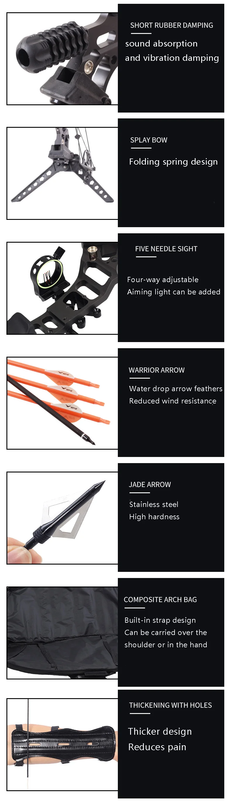 ACCMOS Compound Bow Archery Bow And Arrow 32pc Set