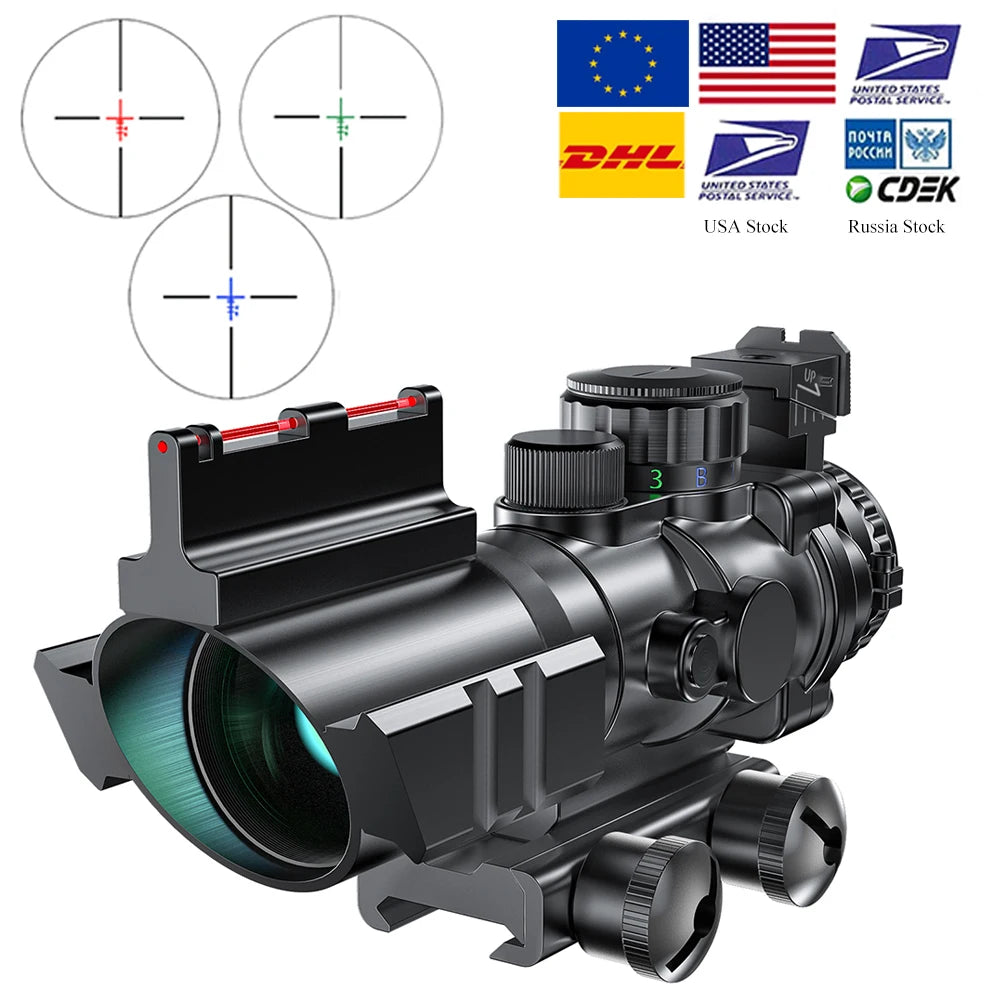 Acog 4x32 Tactical Rifle Scope with Illuminated Crosshairs