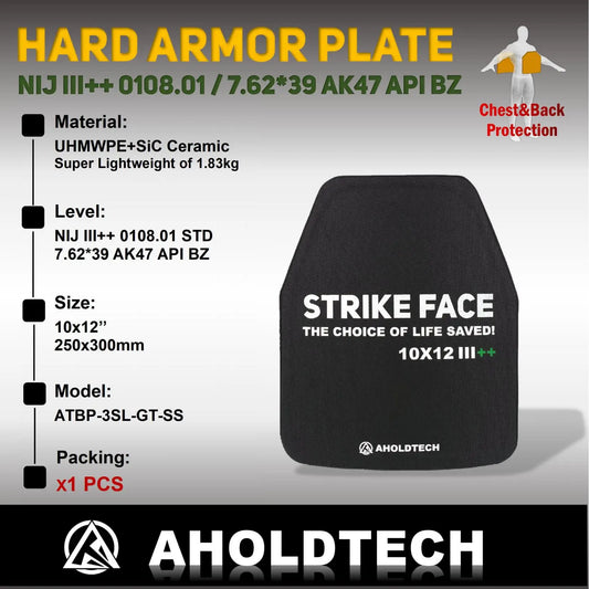 Bulletproof Silicon carbide ceramic UHMWPE Hard Armor Plate NIJIII++