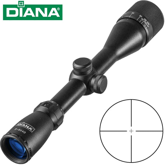 Tactical DIANA 3-9X40 AO One Tube Cross Dot Reticle Optical Sight Hunting Rifle Scope