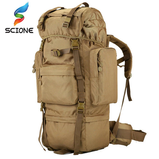 SCIONE Large Tactical Backpack Waterproof Wear-resisting Nylon
