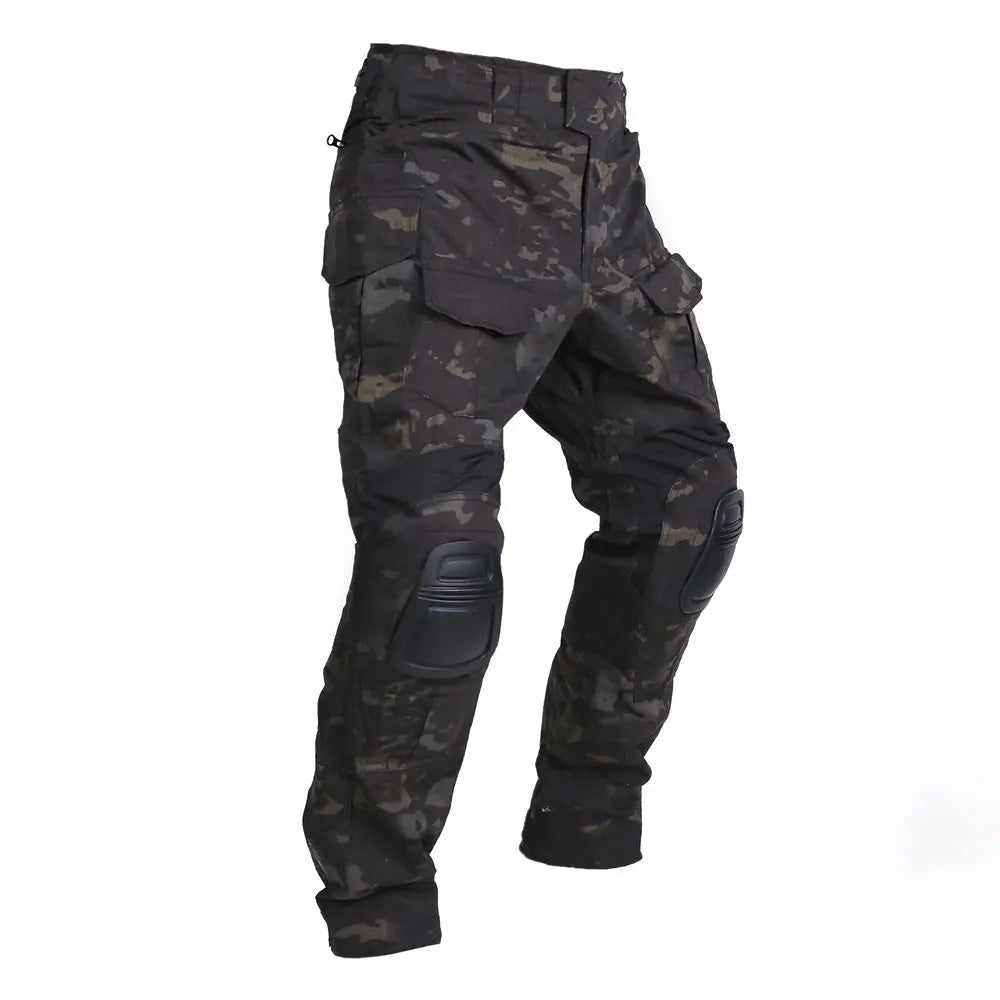 EMERSONGEAR Black Tactical Combat BDU With Knee Pads